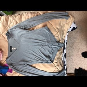 Blue/green long sleeve body suit